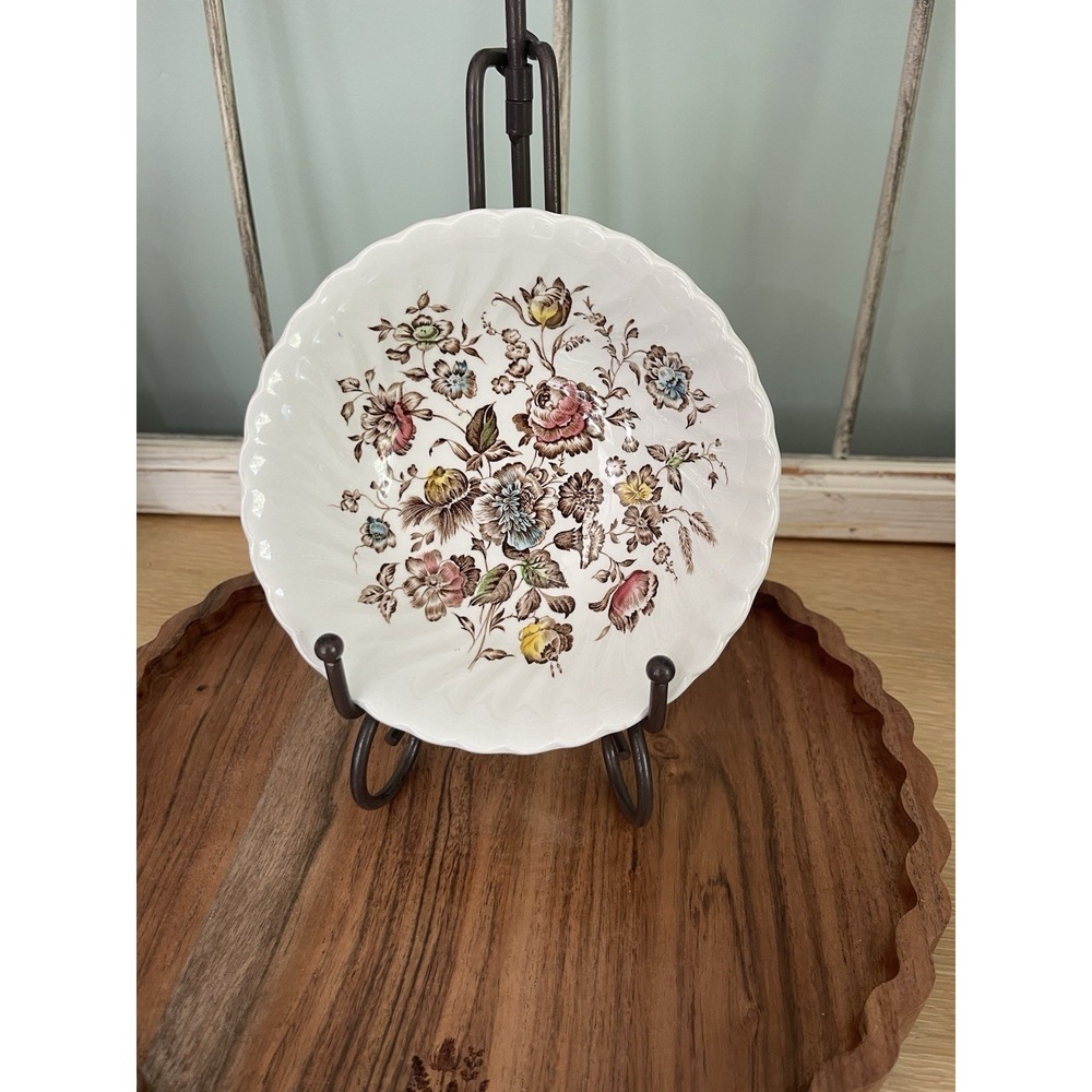 Vintage Johnson Brothers Staffordshire Bouquet Soup - Cereal Bowl